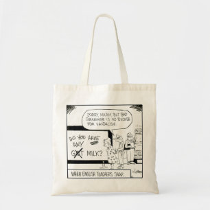"Wenn englische Lehrer" Grammatik-Spaßtasche Tragetasche