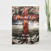 Wenn er es für mich getan hat, Grußkarte Dankeskarte (Vorderseite)