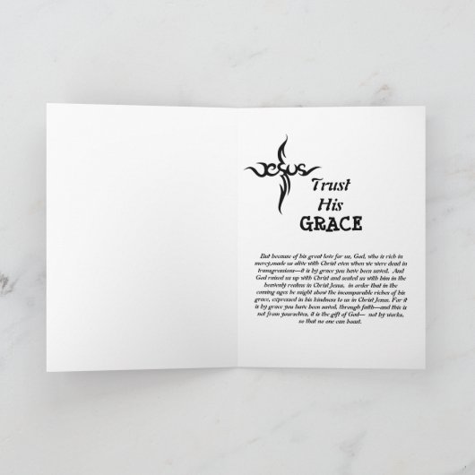 Wenn er es für mich getan hat, Grußkarte Dankeskarte (Innenseite)