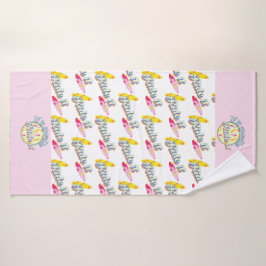 Wenn es anschwellt reiten, surfen sie mädchenhaft  badhandtuch set