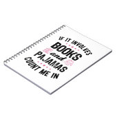 Wenn es Bücher und Pajamas Buch Lover Bookwo beinh (Linke Seite)