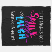 Wenn es dazu führt, dass man Giggle lächelt oder d Fleecedecke (Vorderseite (Horizontal))