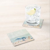 Wenn es die Strände sind Rechteckiger Pappuntersetzer (Vor Ort)