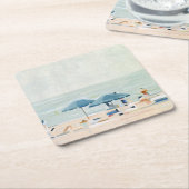 Wenn es die Strände sind Rechteckiger Pappuntersetzer (angewinkelt)