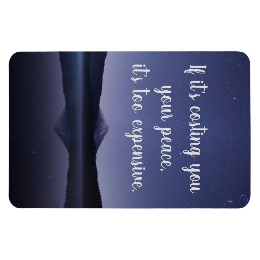 Wenn es dir deinen Frieden kostet Magnet (Horizontal)