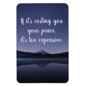 Wenn es dir deinen Frieden kostet Magnet (Vertikal)