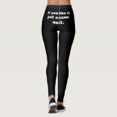 Wenn es dir gefällt, gib ihm einen Namen Leggings (Rückseite)