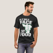 Wenn es ein Gesichts-Schwarz-T-Shirt hat T-Shirt (Vorne ganz)