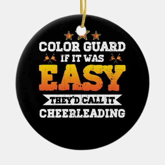 Wenn es einfach war, nennen sie es "Cheffarbe G" Keramik Ornament (Vorne)