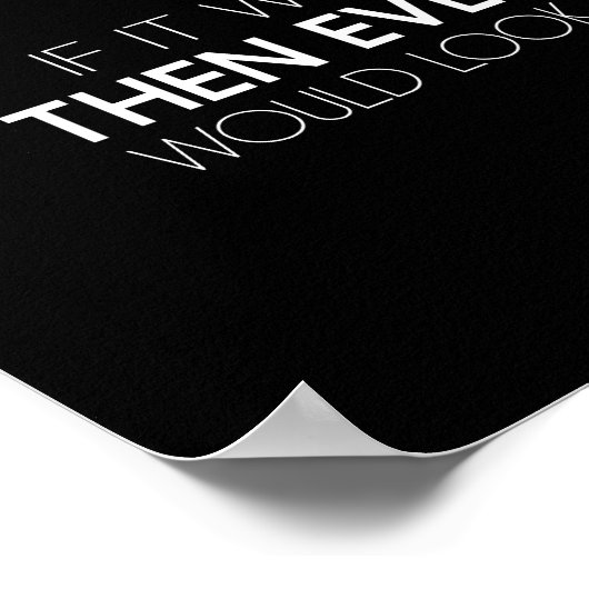 Wenn es einfach wäre poster (Ecke)