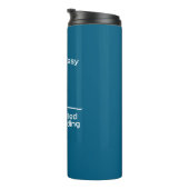 Wenn es einfach wäre, wäre es Snowboarden Tele Ski Thermosbecher (Nach rechts gedreht)