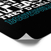 Wenn es einfach wäre, würden sie es Bodybuilding S Poster (Ecke)