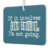 Wenn es Fake miteinbezieht Lächeln lustige Typogra Autolufterfrischer (Links)