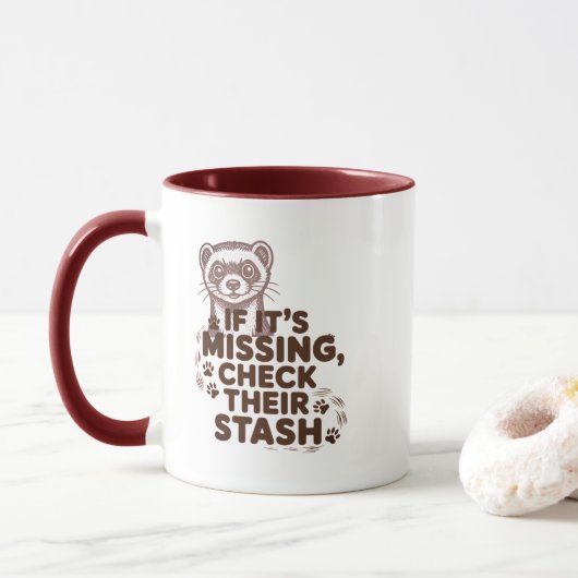 Wenn es fehlt, überprüfe ihren Vorrat Tasse (Mit Donut)