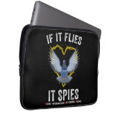 Wenn es fliegt, spioniert es Vögel sind nicht wirk Laptopschutzhülle (Vorne Rechts)