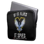 Wenn es fliegt, spioniert es Vögel sind nicht wirk Laptopschutzhülle (Vorderseite Links)