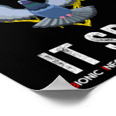 Wenn es fliegt, spioniert es Vögel sind nicht wirk Poster (Ecke)