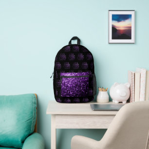 Wenn es Funkelnd und Lila ist, möchte ich ein Schw Bedruckter Rucksack
