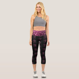 Wenn es Funkelnd und rosa ist, wollte ich es schwa Capri Leggings