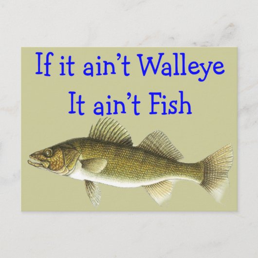 wenn es gefällt walleaint fish postkarte (Vorderseite)