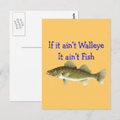 wenn es gefällt walleaint fish postkarte (Vorne/Hinten)