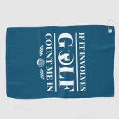 Wenn es Golf beinhaltet, zählen Sie mir Golfhandtuch (Horizontal)