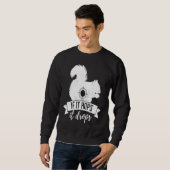 WENN ES HÜPFT, FÄLLT ES Eichhörnchenjagd Sweatshirt (Vorne ganz)