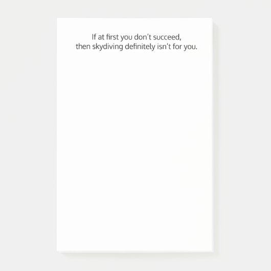 Wenn es Ihnen zunächst nicht gelingt, dann........ Post-it Klebezettel (Vorderseite)