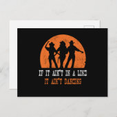 Wenn es in einem Line-Tanz erscheint Postkarte (Vorne/Hinten)