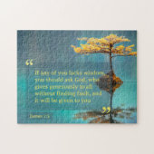 Wenn es jemandem von Ihnen an Weisheit fehlt, soll Puzzle (Horizontal)