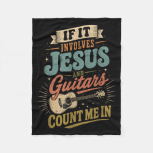 Wenn es Jesus und Gitarren beinhaltet Gitarrist Fleecedecke