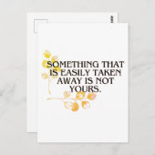 wenn es leicht angenommen wurde, war es nie das Ih Postkarte (Vorne/Hinten)