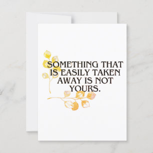 wenn es leicht angenommen wurde, war es nie das Ih Postkarte