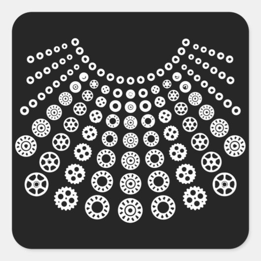 Wenn es neun 9 berüchtigte RBG Ruth gibt Quadratischer Aufkleber (Vorderseite)