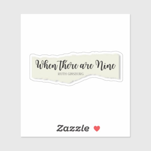 Wenn es neun Zitate auf zerrissenem Papier gibt Aufkleber (Blatt)