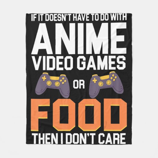 Wenn es nicht mit Anime-Videospielen oder Spielen Fleecedecke (Vorderseite)