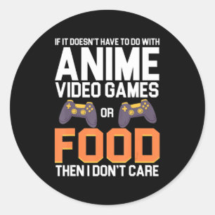 Wenn es nicht mit Anime-Videospielen oder Spielen  Runder Aufkleber