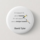 Wenn es nicht passt, button (Vorderseite)