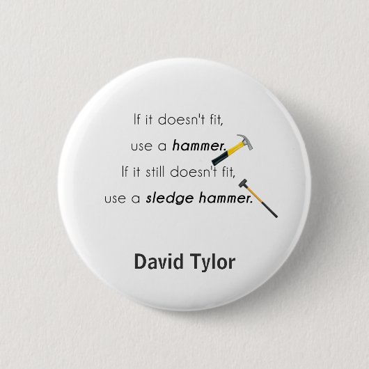 Wenn es nicht passt, button (Vorderseite)