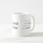 Wenn es nicht passt, kaffeetasse (VorderseiteRechts)
