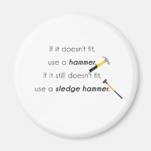 Wenn es nicht passt, magnet