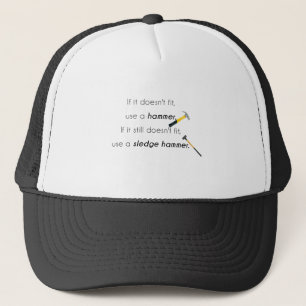 Wenn es nicht passt, truckerkappe