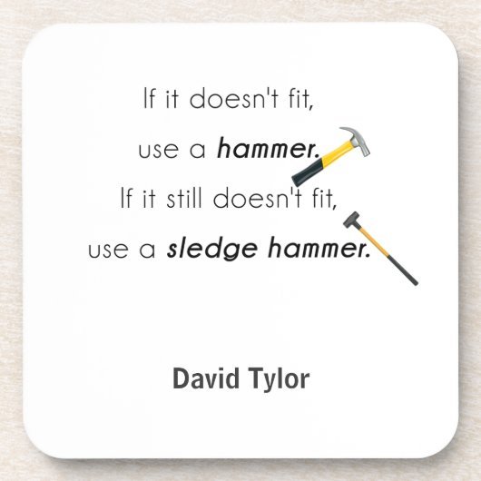 Wenn es nicht passt, untersetzer (Vorderseite)