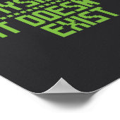 Wenn es nicht physisch ist, existiert es nicht. poster (Ecke)