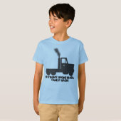 Wenn es nicht tut, scherzt Rauch-Schwarzes T-Shirt (Vorne ganz)