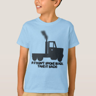 Wenn es nicht tut, scherzt Rauch-Schwarzes T-Shirt