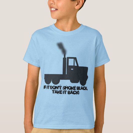 Wenn es nicht tut, scherzt Rauch-Schwarzes T-Shirt (Vorderseite)