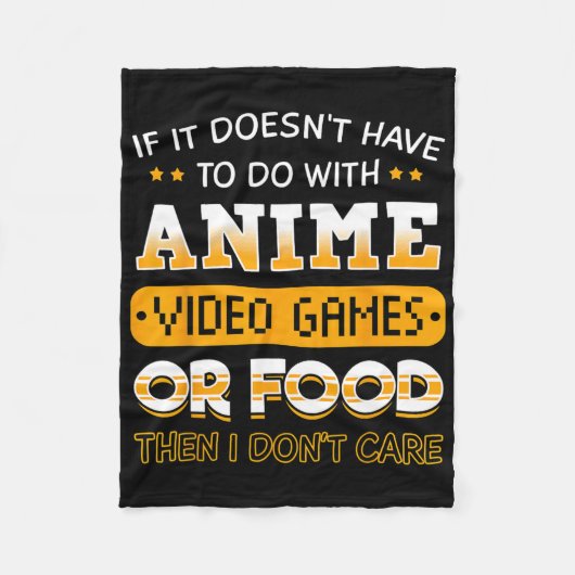 Wenn es nichts mit Anime-Videospiel oder zu tun ha Fleecedecke (Vorderseite)