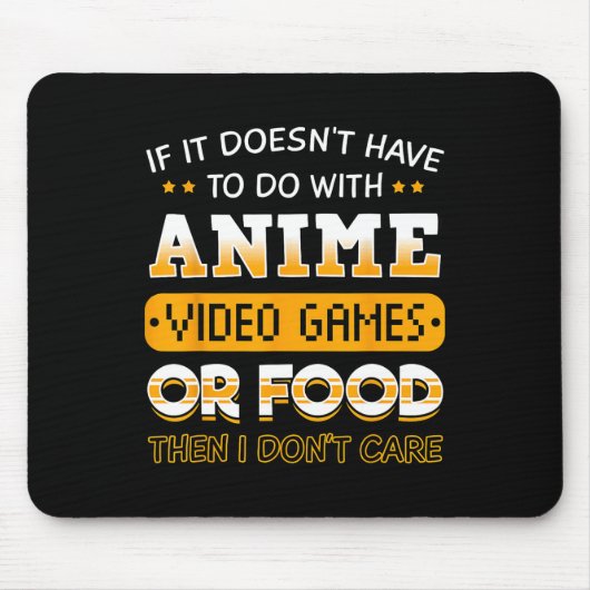 Wenn es nichts mit Anime-Videospiel oder zu tun ha Mousepad (Vorne)