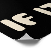 Wenn es passt, sitze ich Katze Poster (Ecke)